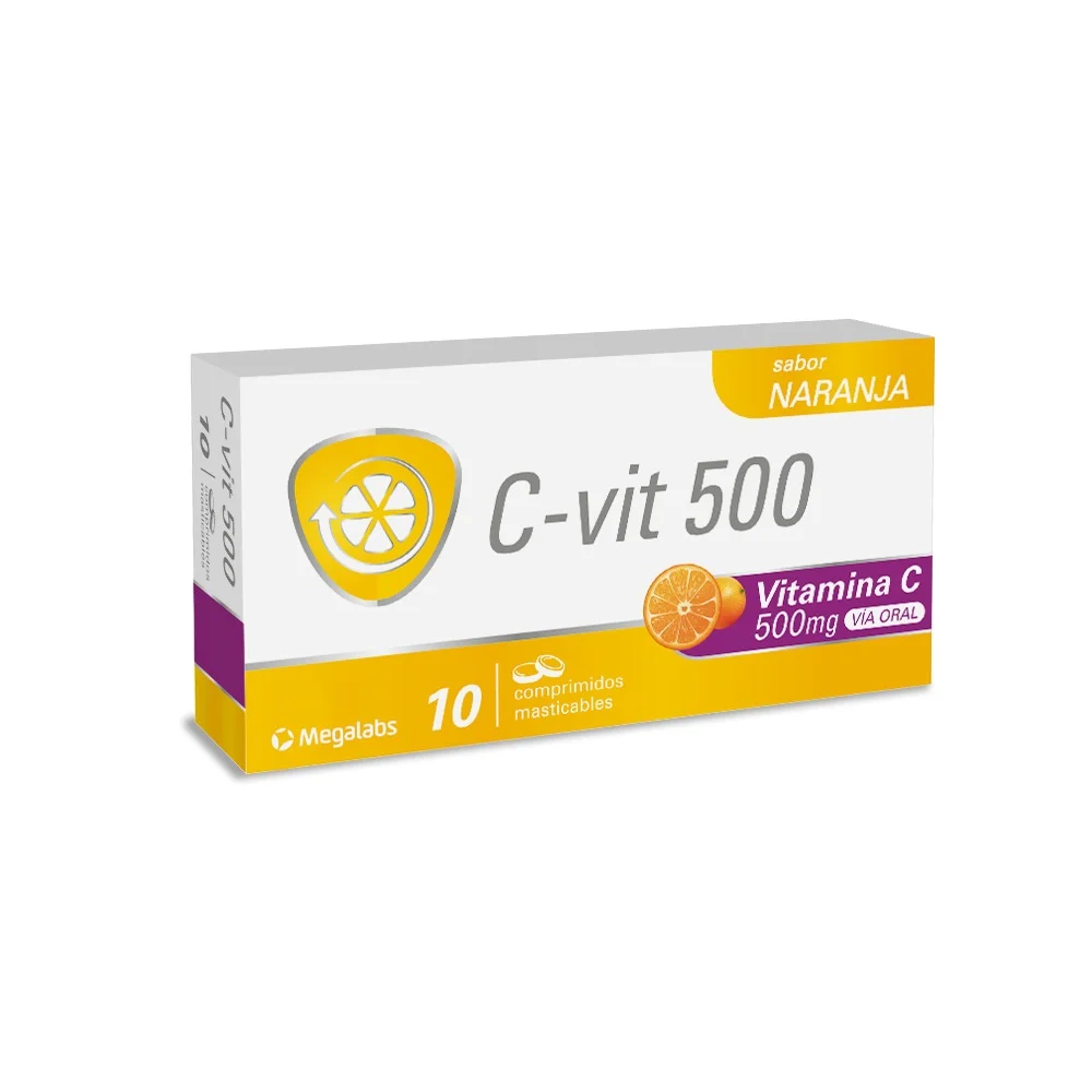 C-vit 500mg 10 Comp Masticables